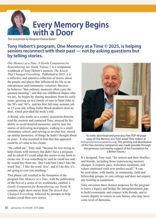 Primetime article Every Memory Begins with a Door